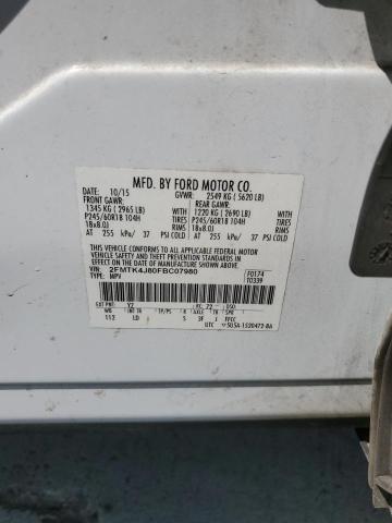 2015 FORD EDGE SEL 2FMTK4J80FBC07980