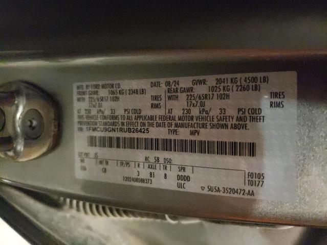 2024 FORD ESCAPE ACT 1FMCU9GN1RUB26425