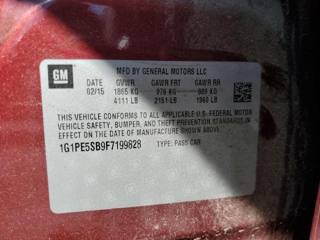 2015 CHEVROLET CRUZE LT 1G1PE5SB9F7199828