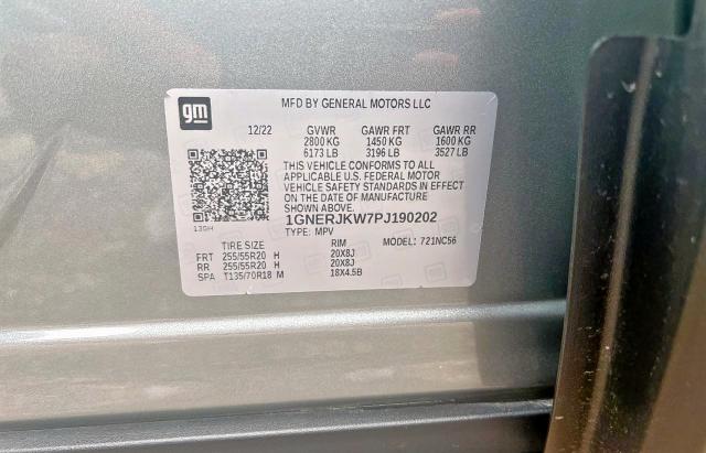 2023 CHEVROLET TRAVERSE R 1GNERJKW7PJ190202