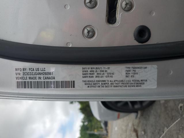 2022 DODGE CHALLENGER 2C3CDZJG4NH260961