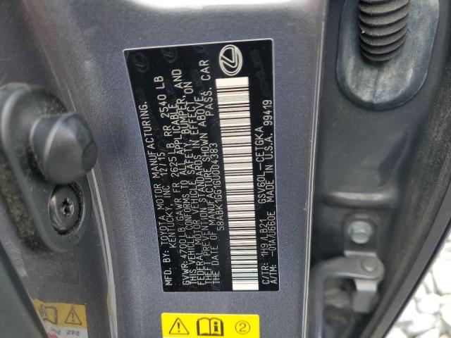 2016 LEXUS ES 350 58ABK1GG1GU004383