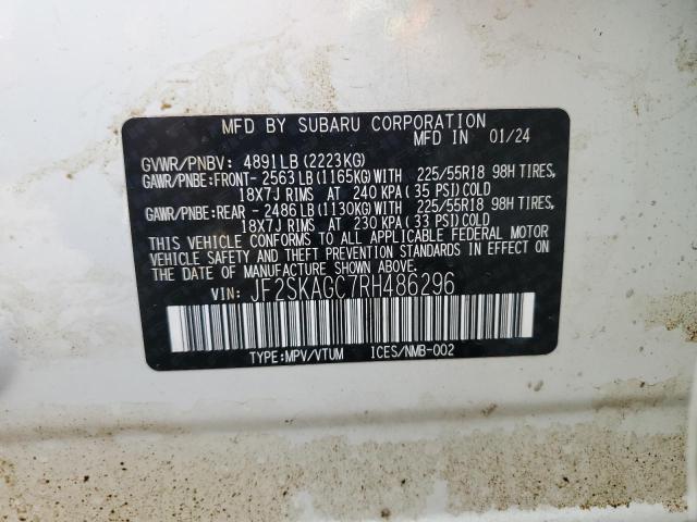 2024 SUBARU FORESTER S JF2SKAGC7RH486296