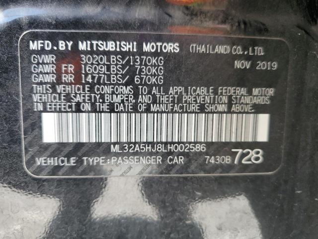 2020 MITSUBISHI MIRAGE LE ML32A5HJ8LH002586