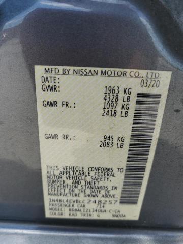 2020 NISSAN ALTIMA SL 1N4BL4EV8LC248257
