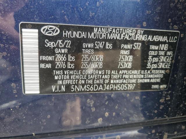 2023 HYUNDAI SANTA FE X 5NMS6DAJ4PH505197