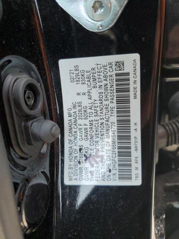 2021 HONDA CIVIC LX 2HGFC2F66MH546720