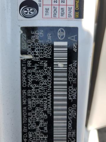 2022 TOYOTA MIRAI LE JTDAAAAA1NA005854