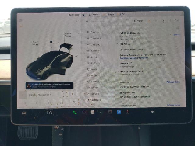 2022 TESLA MODEL 3 5YJ3E1EB8NF124444