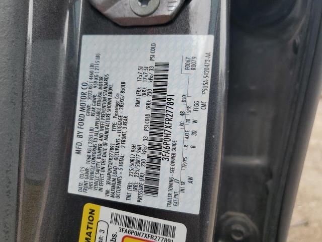 2015 FORD FUSION 3FA6P0H7XFR277891