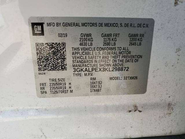 2019 GMC TERRAIN SL 3GKALPEX3KL298872