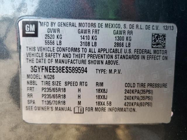2014 CADILLAC SRX LUXURY - 3GYFNEE38ES589594