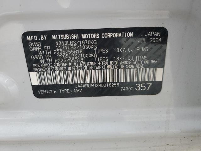 2024 MITSUBISHI OUTLANDER JA4ARUAU2RU018258