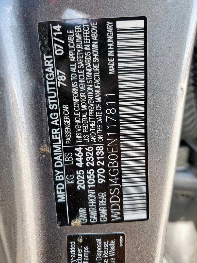 2014 MERCEDES-BENZ CLA 250 4M - WDDSJ4GB0EN117811