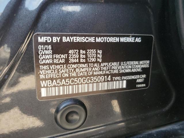 2016 BMW 528 I WBA5A5C50GG350914