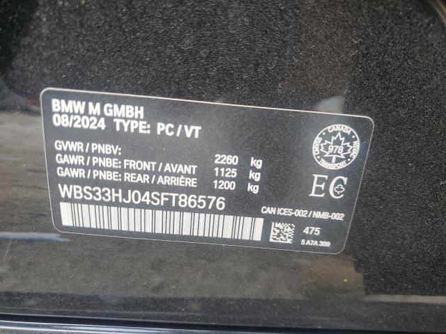 2025 BMW M3 COMPETI WBS33HJ04SFT86576