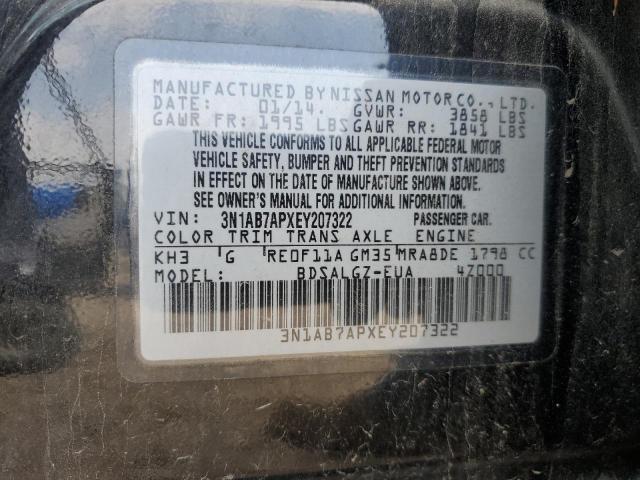 2014 NISSAN SENTRA S - 3N1AB7APXEY207322