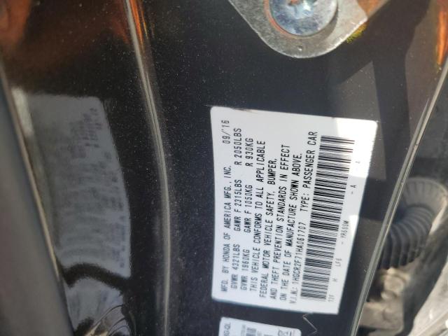 2017 HONDA ACCORD EX 1HGCR2F71HA061707