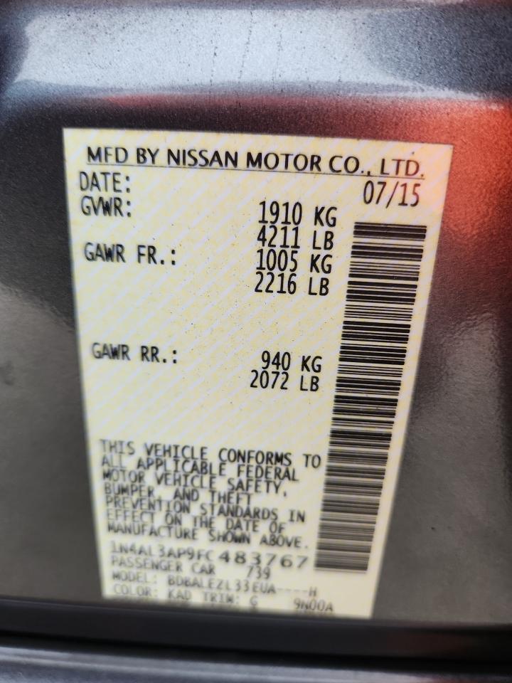 Nissan Altima 2.5 2015