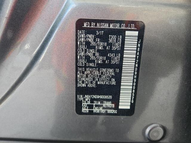 2017 NISSAN ARMADA SV JN8AY2ND9H9008520