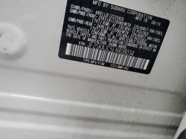 2020 SUBARU FORESTER P JF2SKAJC5LH408034