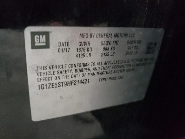 2017 CHEVROLET MALIBU LT - 1G1ZE5ST9HF214421