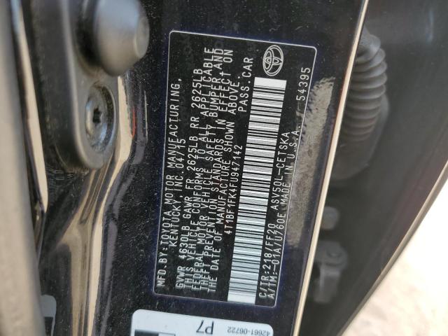 2015 TOYOTA CAMRY LE 4T1BF1FK4FU947142