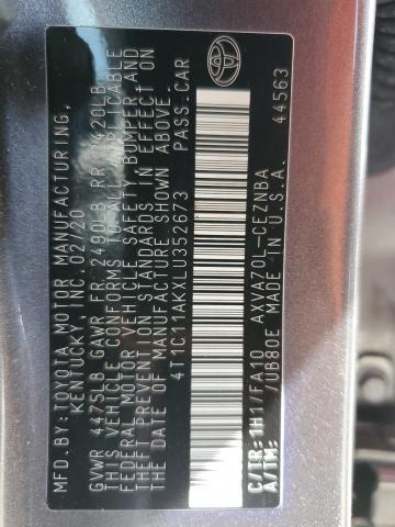 2020 TOYOTA CAMRY LE 4T1C11AKXLU352673