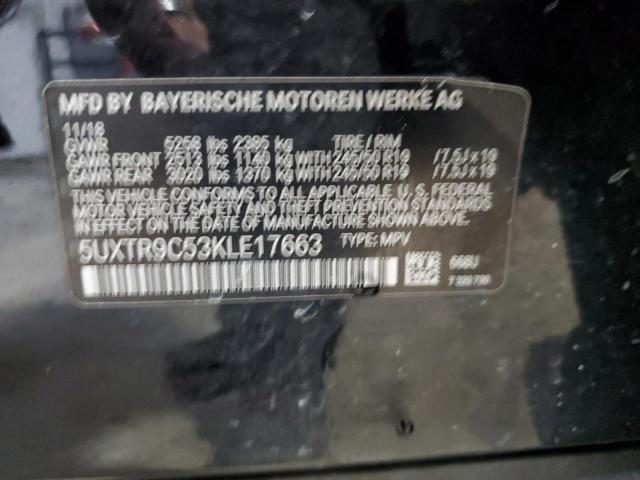 2019 BMW X3 XDRIVE3 - 5UXTR9C53KLE17663