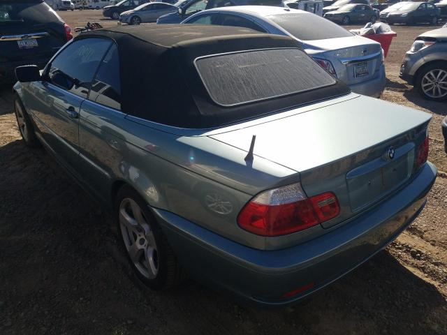 BMW 325 CI 2004 green converti gas WBABW33494PL31502 photo #3