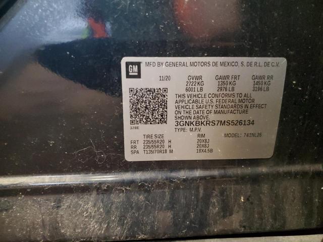 2021 CHEVROLET BLAZER RS 3GNKBKRS7MS526134