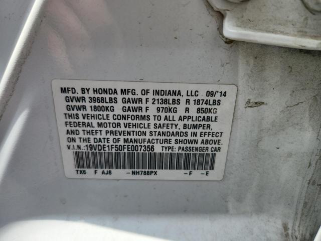2015 ACURA ILX 20 PRE 19VDE1F50FE007356