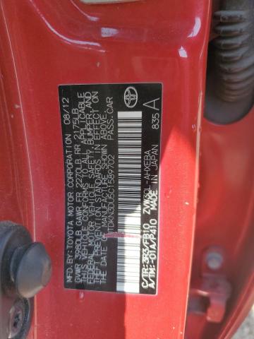 2012 TOYOTA PRIUS - JTDKN3DU5C1589702