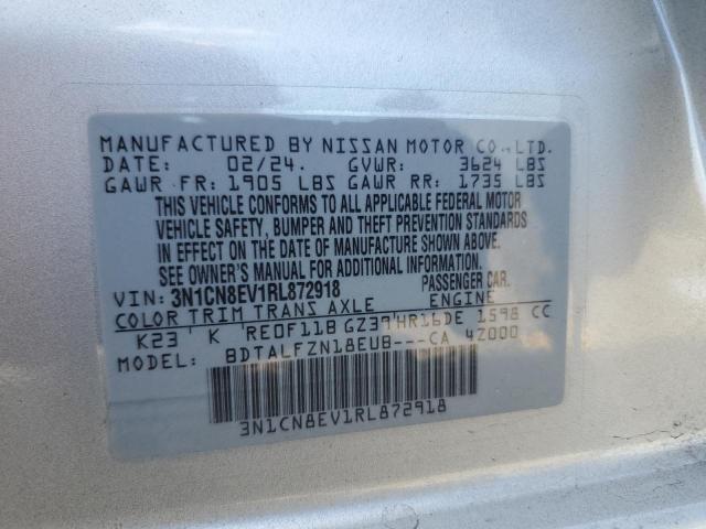 2024 NISSAN VERSA SV 3N1CN8EV1RL872918