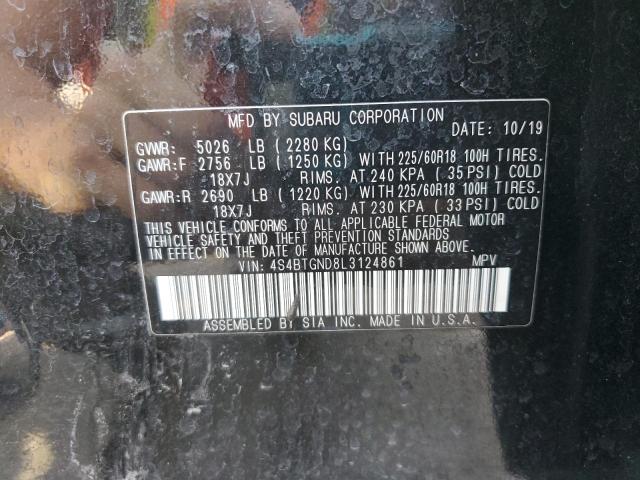 2020 SUBARU OUTBACK LI 4S4BTGND8L3124861