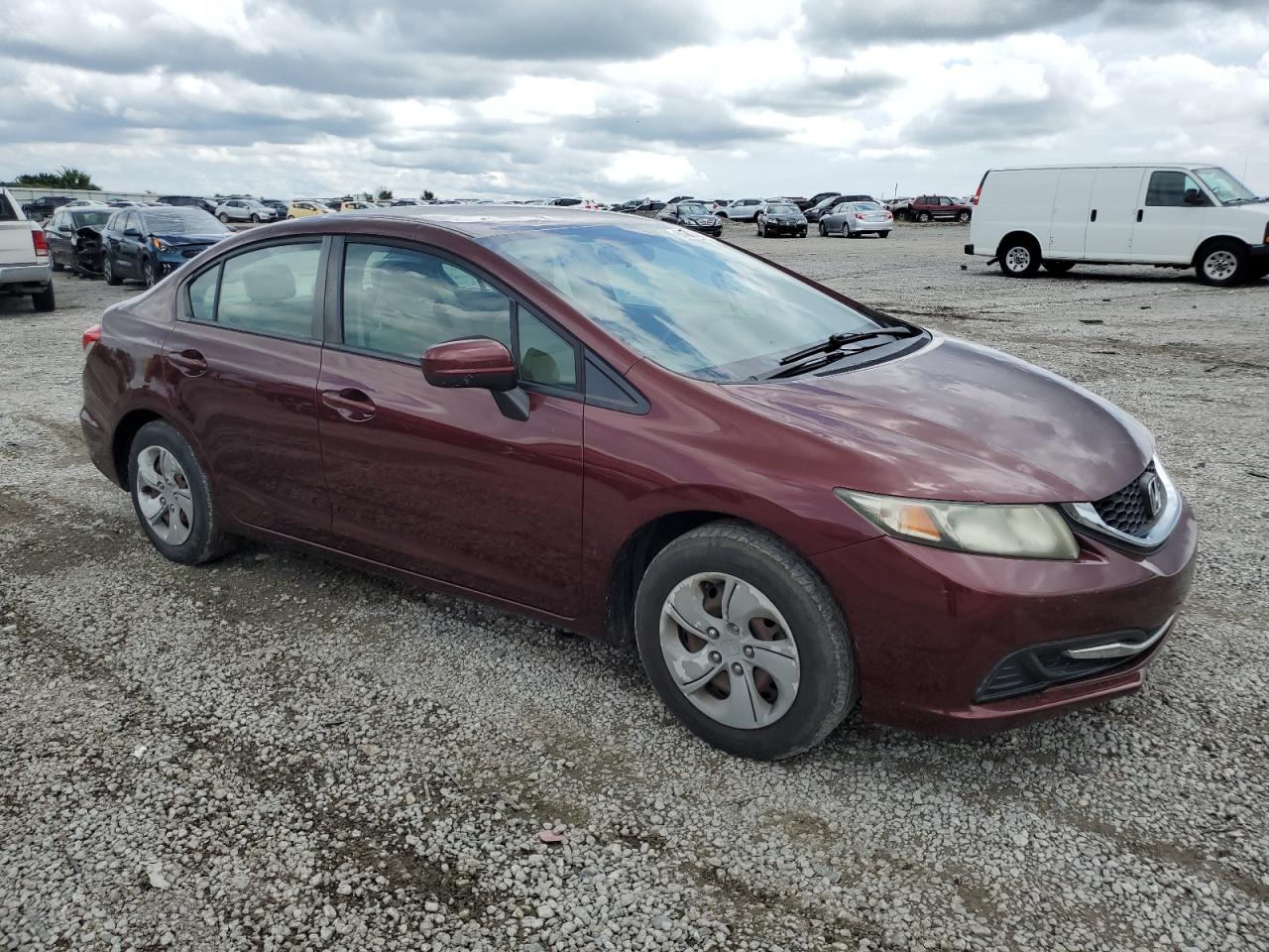 Lot #3212499844 2015 HONDA CIVIC LX