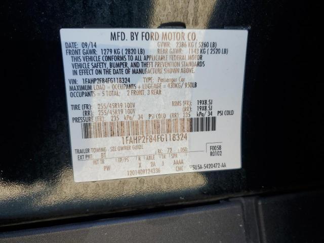 2015 FORD TAURUS LIM 1FAHP2F84FG118324