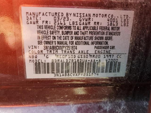 2023 NISSAN SENTRA SR - 3N1AB8CVXPY251874