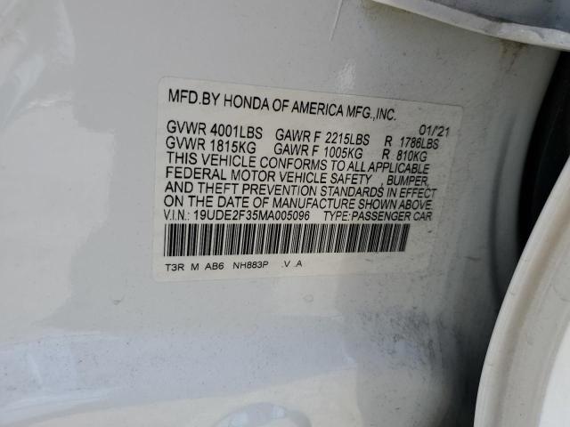 2021 ACURA ILX - 19UDE2F35MA005096