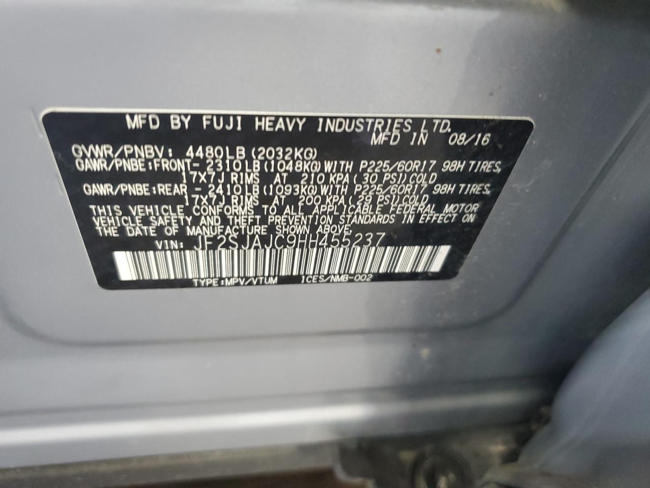 SUBARU FORESTER 2.5I LIMITED