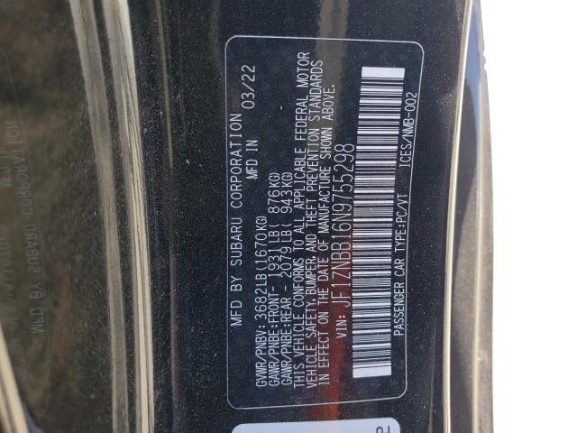 2022 TOYOTA GR 86 JF1ZNBB16N9755298