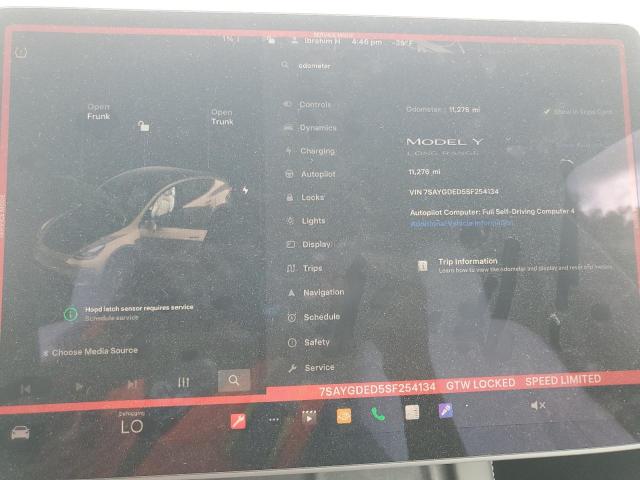 2025 TESLA MODEL Y 7SAYGDED5SF254134