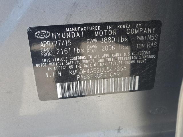 2016 HYUNDAI ELANTRA SE - KMHDH4AE2GU542355