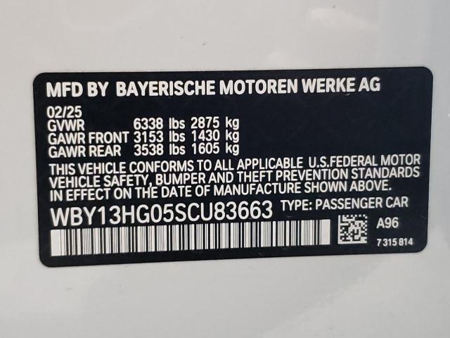2025 BMW I5 XDRIVE WBY13HG05SCU83663