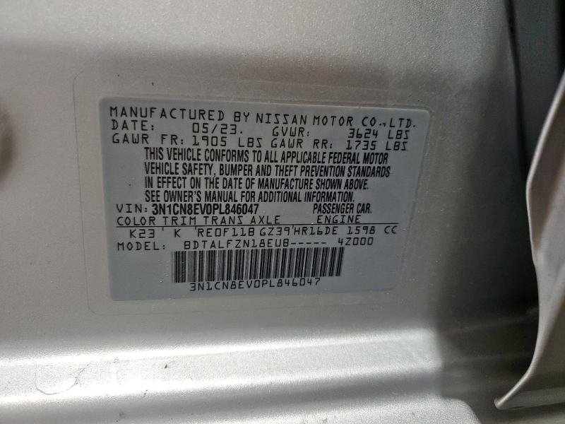 2023 NISSAN VERSA SV 3N1CN8EV0PL846047