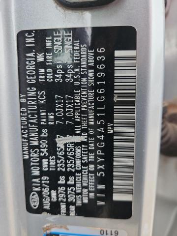 2020 KIA SORENTO S - 5XYPG4A51LG619636
