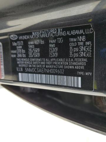2022 HYUNDAI TUCSON SEL 5NMJC3AE7NH009602