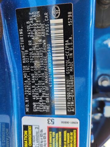 2019 TOYOTA CAMRY XSE - 4T1BZ1HKXKU025490