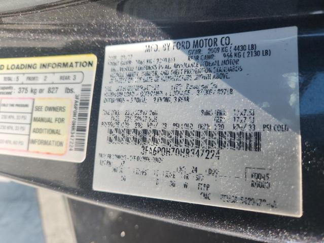 2017 FORD FUSION SE - 3FA6P0H70HR347224