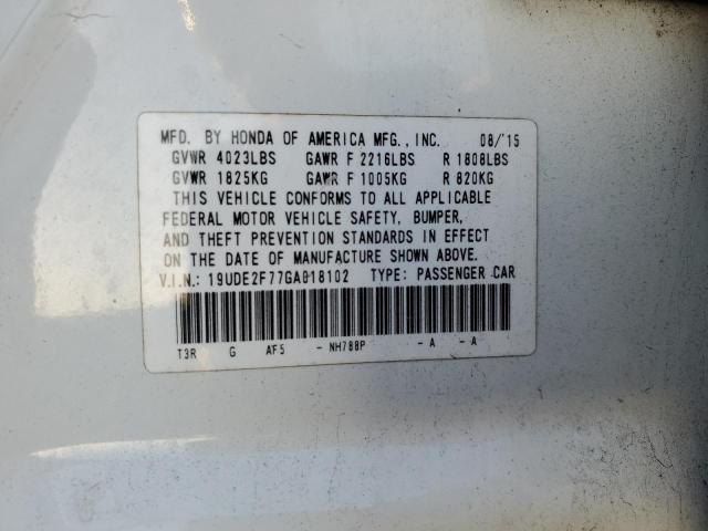 2016 ACURA ILX PREMIUM 19UDE2F77GA018102
